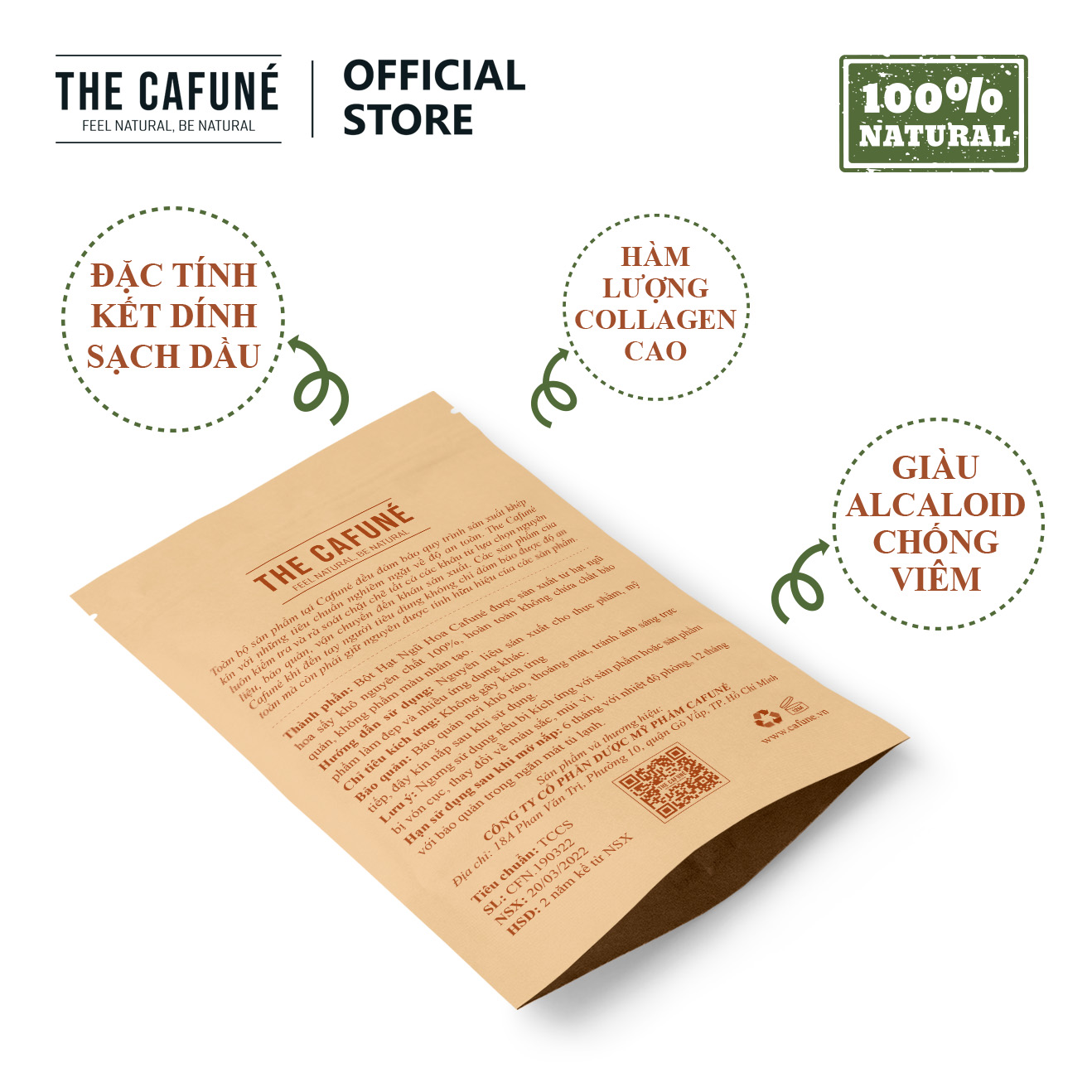 Bột ngũ hoa Cafuné - hữu cơ nguyên chất 100% (60 Gram)