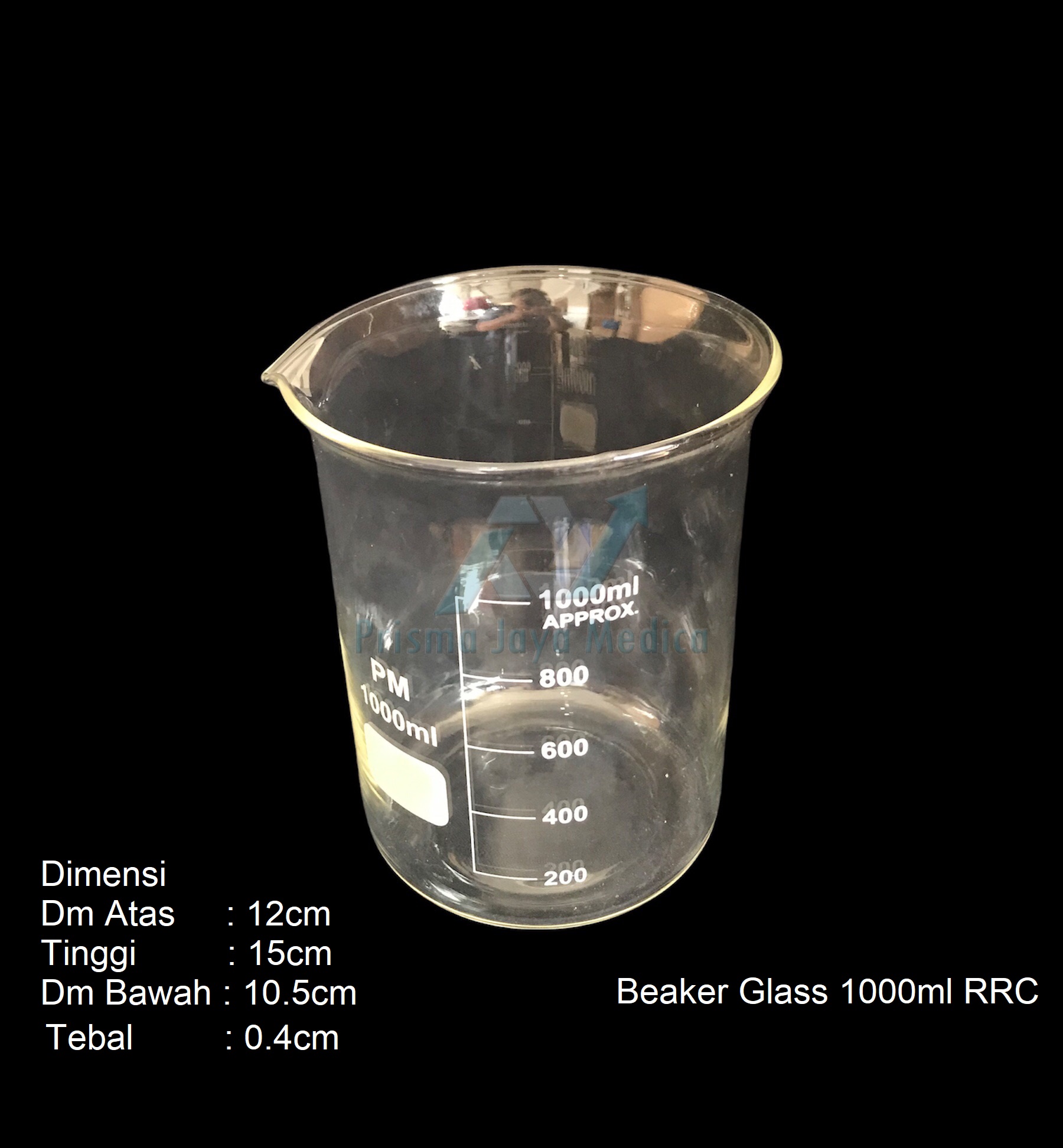 Beaker Glass Kaca 1000ml Rrc Gelas Ukur Kimia 1 Liter Rrc Lazada Indonesia 5622