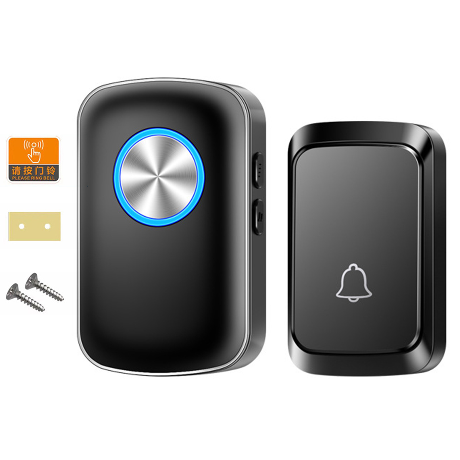Wireless Doorbell Set 150m Receiver Range Durable Waterproof Home Security Doorbell Conspicuous Reminder for Pregnant Women for Home