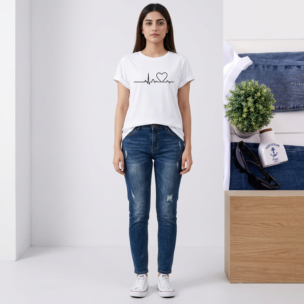 Maroon Love Degin Tshirt Jarsy Women