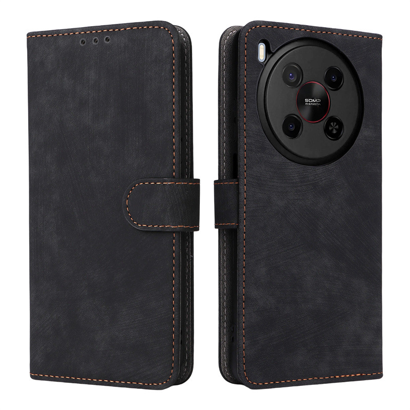 ZTE Blade V70 Max/Nubia V70 Max Leather Phone Case,Wallet RFID Shockproof Phone Case Cover for ZTE Blade V70 Max/Nubia V70 Max
