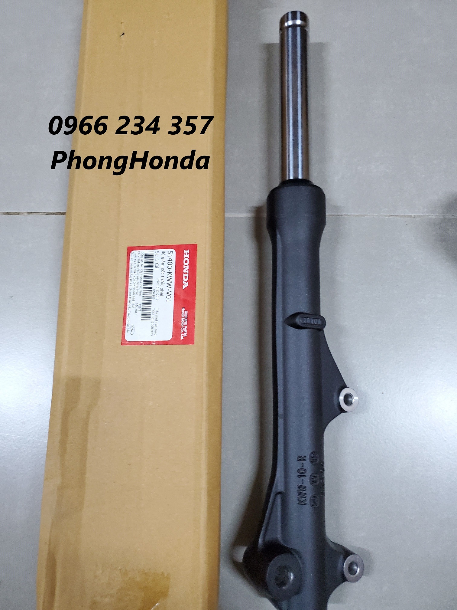 Phuộc trước wave s110 , rsx 110 thắng đĩa màu đen chính hiệu honda