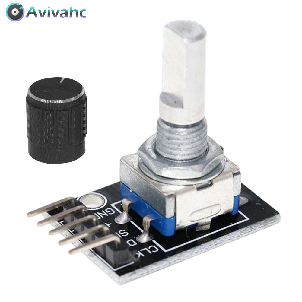 HW-040 360 Degrees Rotary Encoder Switch Module with Knob Cap Brick Sensor Development Board Potentiometer Knob Kit