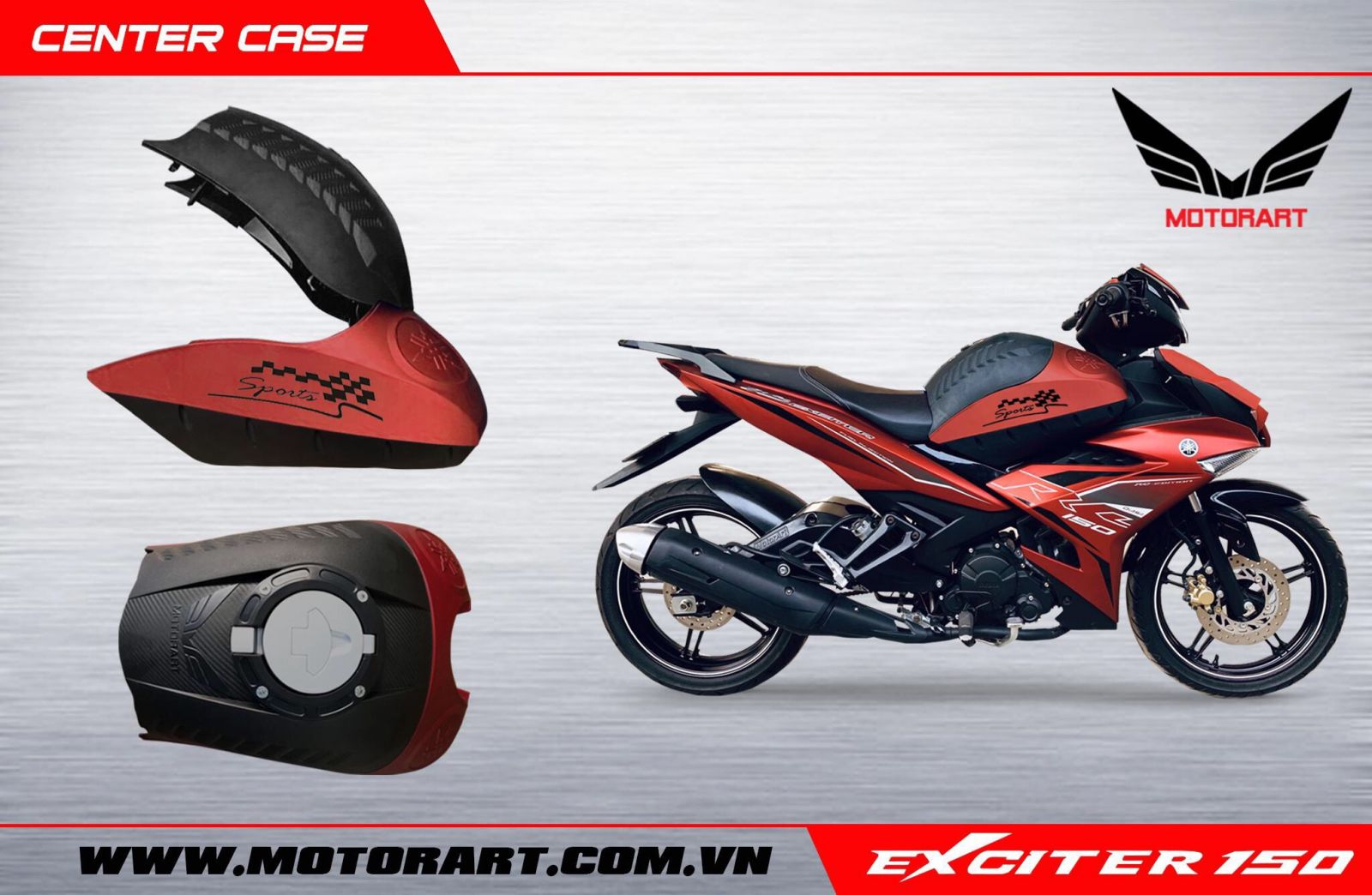 THÙNG ĐỒ KIỂU MOTO EXCITER 150