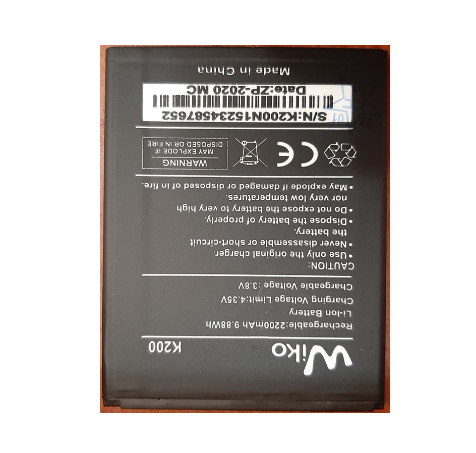 Pin Wiko Sunny 3 Plus / K200 / Sunny 3Plus (2200mAh)