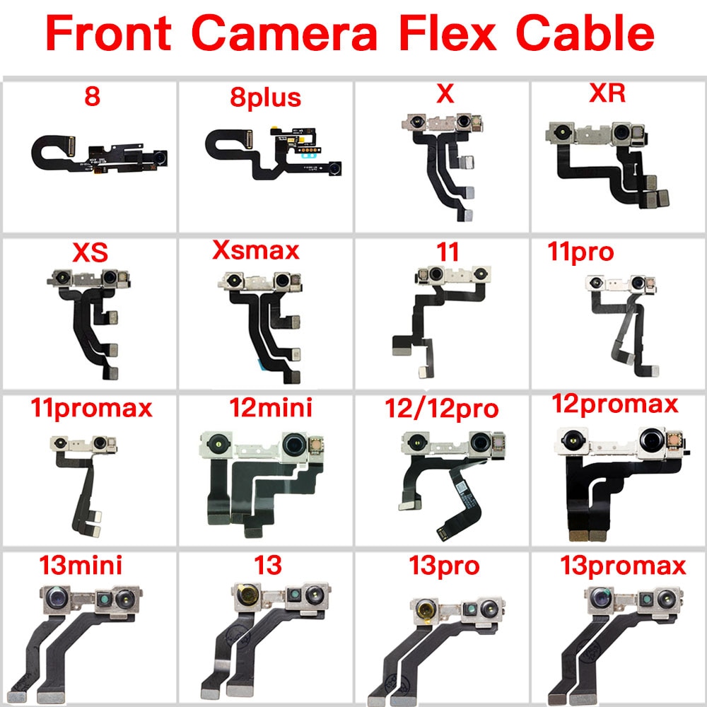 Front%20Facing%20Camera%20For%20iPhone%208%208Plus%20X%20XR%20XS%2011%2012%20Mini%20Pro%20Max%20Selfie%20Camera%20Flex%20Cable%20Replacement%20NO%20Face%20ID%20-%20Image%208