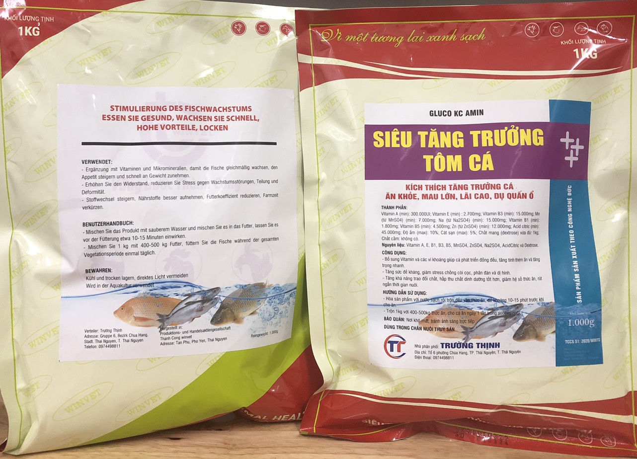 Vỗ béo cá 1kg tăng trọng cho cá