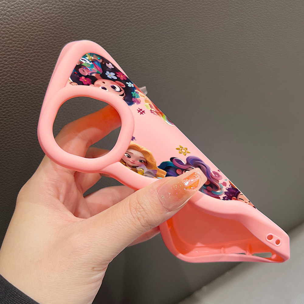 BILI for Samsung A06 Back Cover Lovely Princess Pattern Design Wavy Soft Silicone Mobile Phone Covers. 