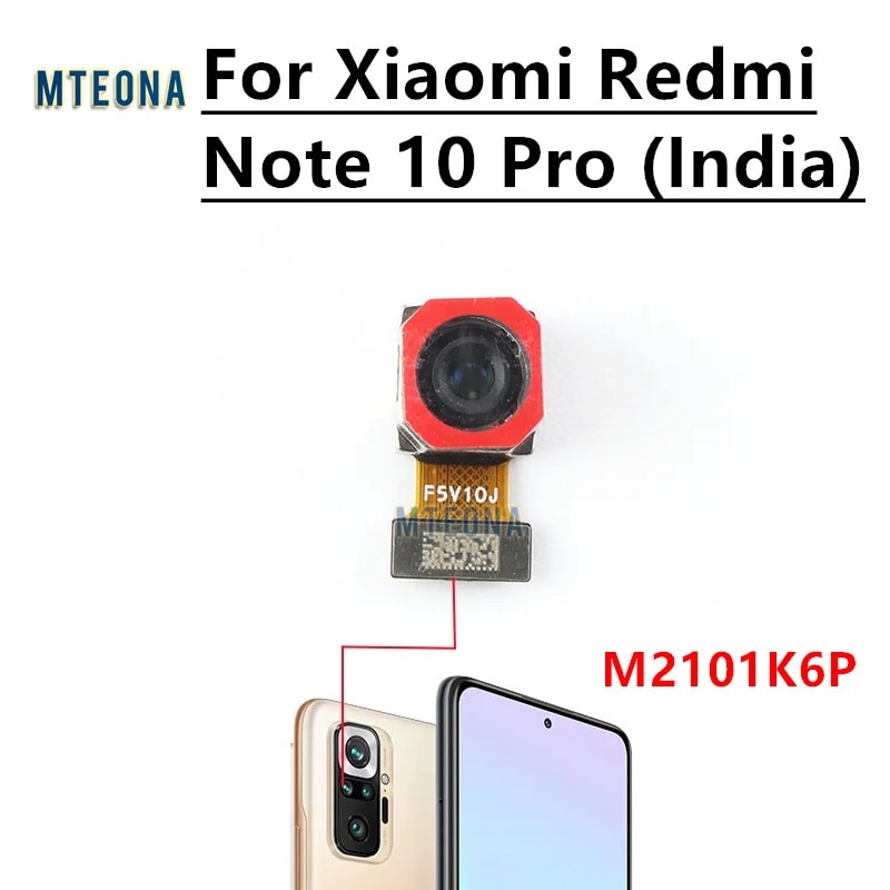 Front Rear Main Camera For Xiaomi Redmi Note 10 Pro (India) Selfie Facing Back Main Macro Depth Camera Flex Cable Parts M2101K6P. 