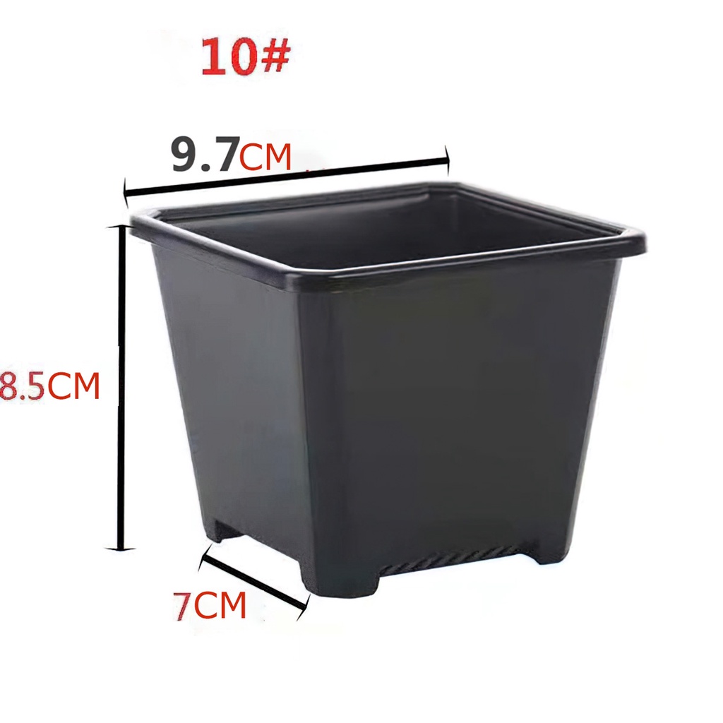 Mini white hard plastic square plants succulent flower cactus plant growing pot for many sizes-Aeneas shop