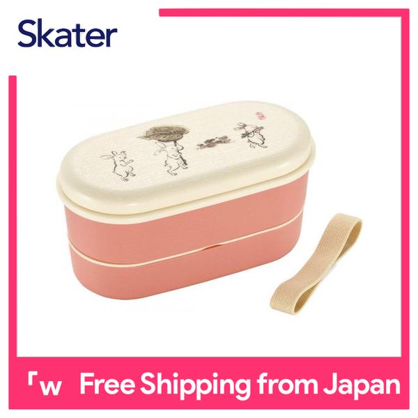 Skater ONWR1-A Lunch Box, 2-Tier, Round, Sumikko Gurashi, Standard, Blue, Made in Japan, 16.9 fl oz (500 ml