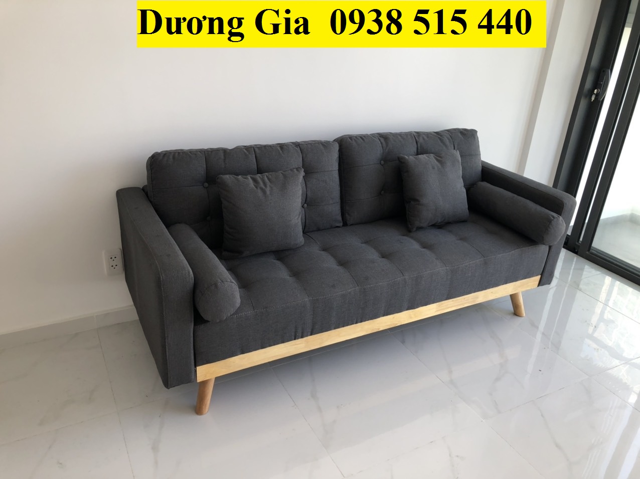 Sofa cao cấp kèm 4 gối, sofa phòng khách giá rẻ tại xưởng