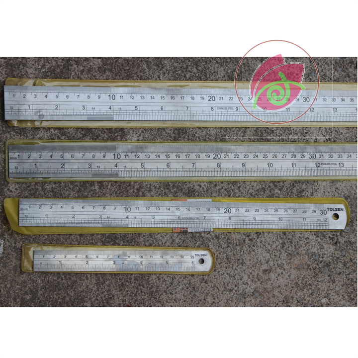 Thước lá tolsen 15 cm 30cm 60cm 1 mét 35024 35026 35028 35030 đo được đủ thứ trên đời