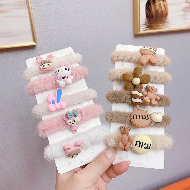 Dây Buộc Tóc Đính Hạt Phong Cách Hàn Quốc