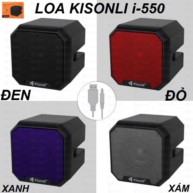 Loa vi tính kisonli i-550 mini, âm thanh cực hay, giao màu ngẫu nhiên - hàng chính hãng