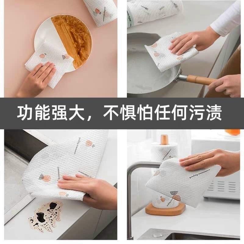 (Hỏa Tốc HCM)Cuộn Khăn Giấy Lau Bếp Đa Năng 20cm - 24cm