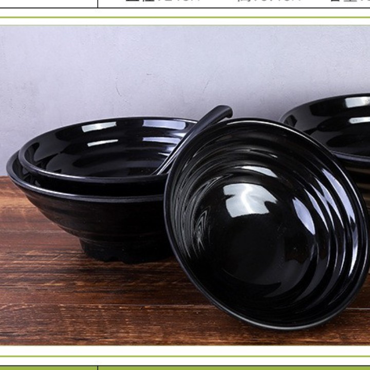Tô Mì , Bát Phở Đen Kiểu Nhật Sang Trọng Size Lớn 20