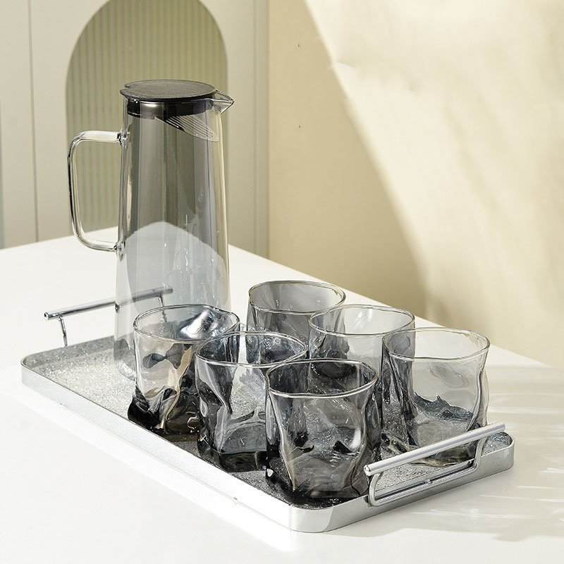 Bộ bình nước 6 cốc kèm khay-Nhậthieu.store
