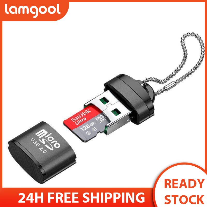 Đầu đọc thẻ mini Micro SD/Thẻ TF/Thẻ nhớ điện thoại di động đầu đọc thẻ di động Bộ chuyển đổi OTG phụ kiện máy tính xách tay Bộ chuyển đổi USB