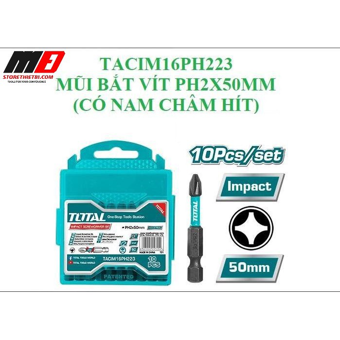 TACIM16PH223 1 Mũi bắt vít  PH2x50mm (có nam châm)