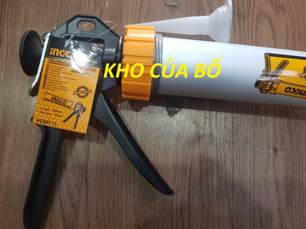 Dụng cụ bơm silicol ống nhôm Ingco HCG0115