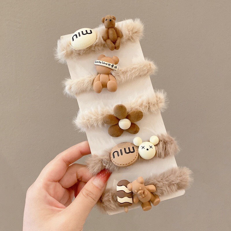 Dây Buộc Tóc Đính Hạt Phong Cách Hàn Quốc