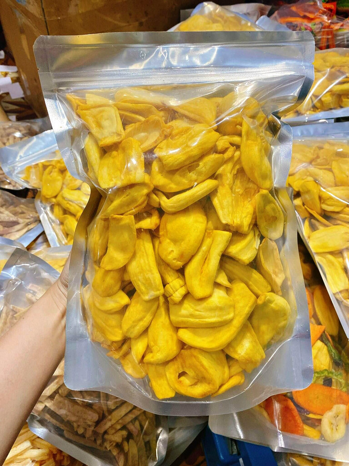 500 Gr Mít Sấy Nguyên Cánh - Hàng Xuất Khẩu Loại 1 - Ngon Ngọt Tự Nhiên