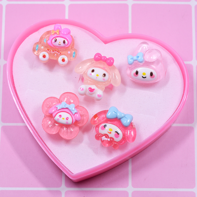 5/10pcs%20with%20Display%20box%20Cartoon%20Sanrio%20Anime%20Ring%20Adjustable%20Accessories%20Kawaii%20Hello%20Kitty%20Melodys%20Kuromi%20Friendship%20Girl%20Gift%20-%20Image%205