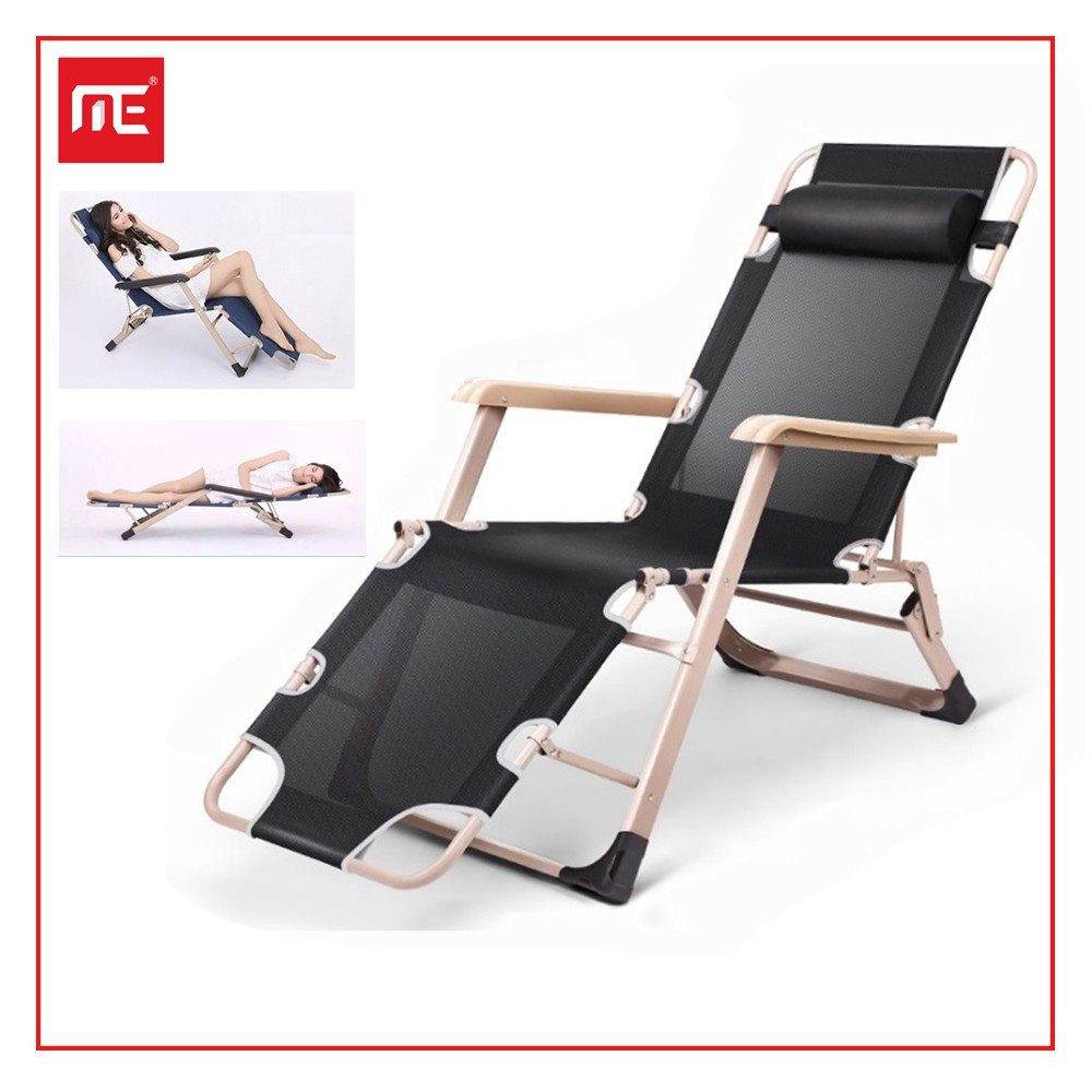 Foldable Convertible Folding Bed Chair Outdoor Adjustable Portable