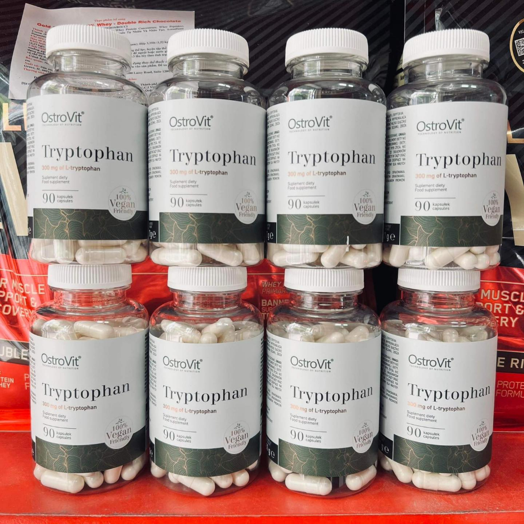 Viên Uống Ostrovit Tryptophan Vege - Hỗ Trợ Cải Thiện Giấc Ngủ, Tăng Cường Sức Khoẻ (90 Viên)