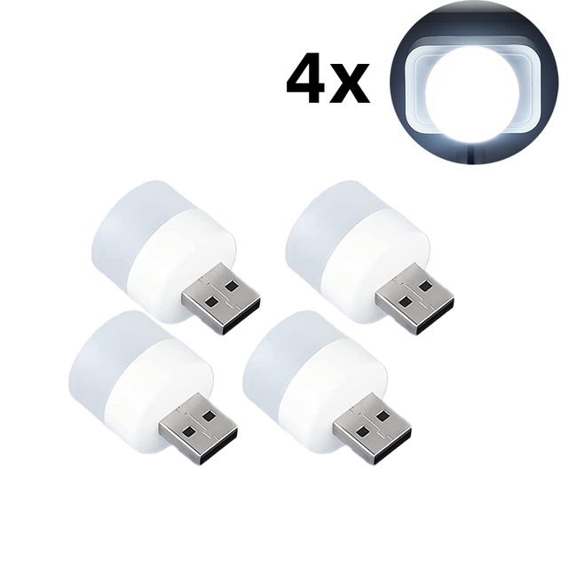 4 Chiếc Đèn Ngủ Cắm USB/Đèn LED Đọc Sách Bảo Vệ Mắt/Đèn Đọc Sách Nhỏ Đầu Giường Sạc USB Điện Thoại Di Động Cho Máy Tính