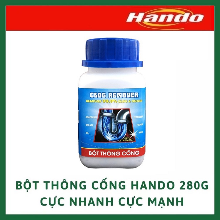 Hộp bột thông cống, đường ống nước siêu mạnh Hando 280g - dungthethao06