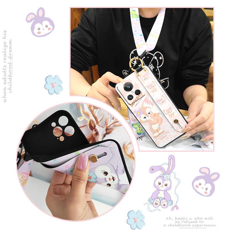 Soft case Phone Holder Phone Case For OPPO Realme GT2 5G Explorer Master Durable Cartoon Wristband Shockproof Kickstand. 
