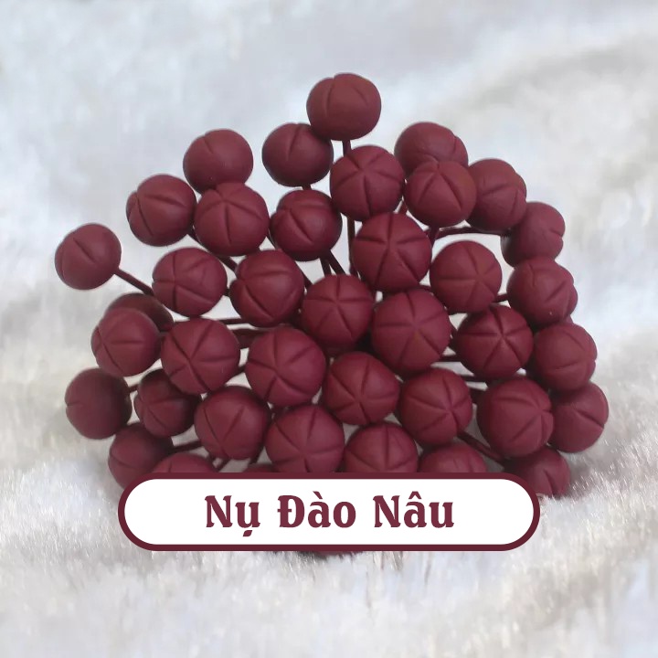 (50 Cái) Nụ Hoa Mai, Hoa Đào Bằng Đất Sét