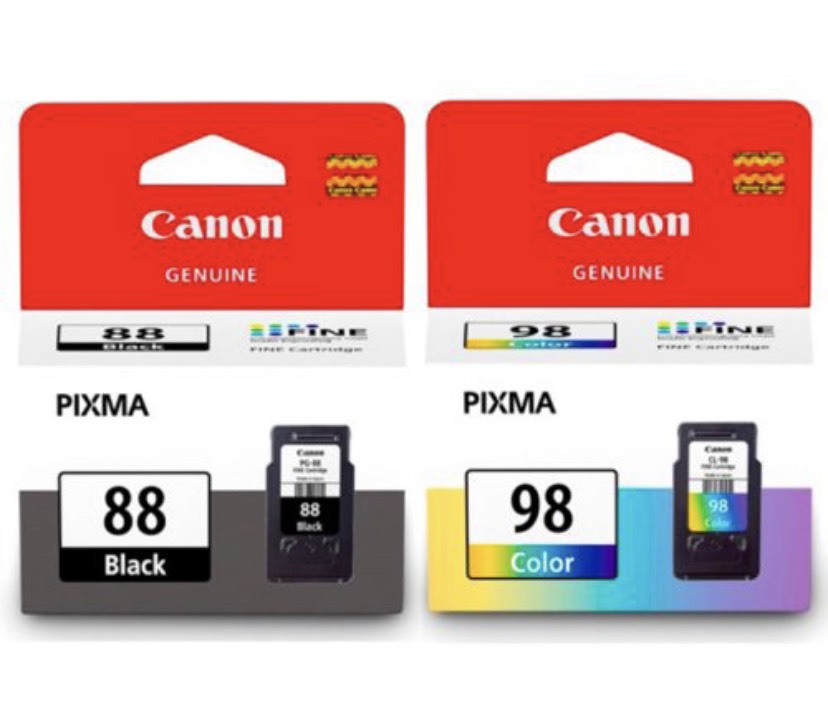 Mực canon 88 và 98 - hàng chính hãng lê bảo minh - dùng cho máy canon pixma e500, e510, e600, e610