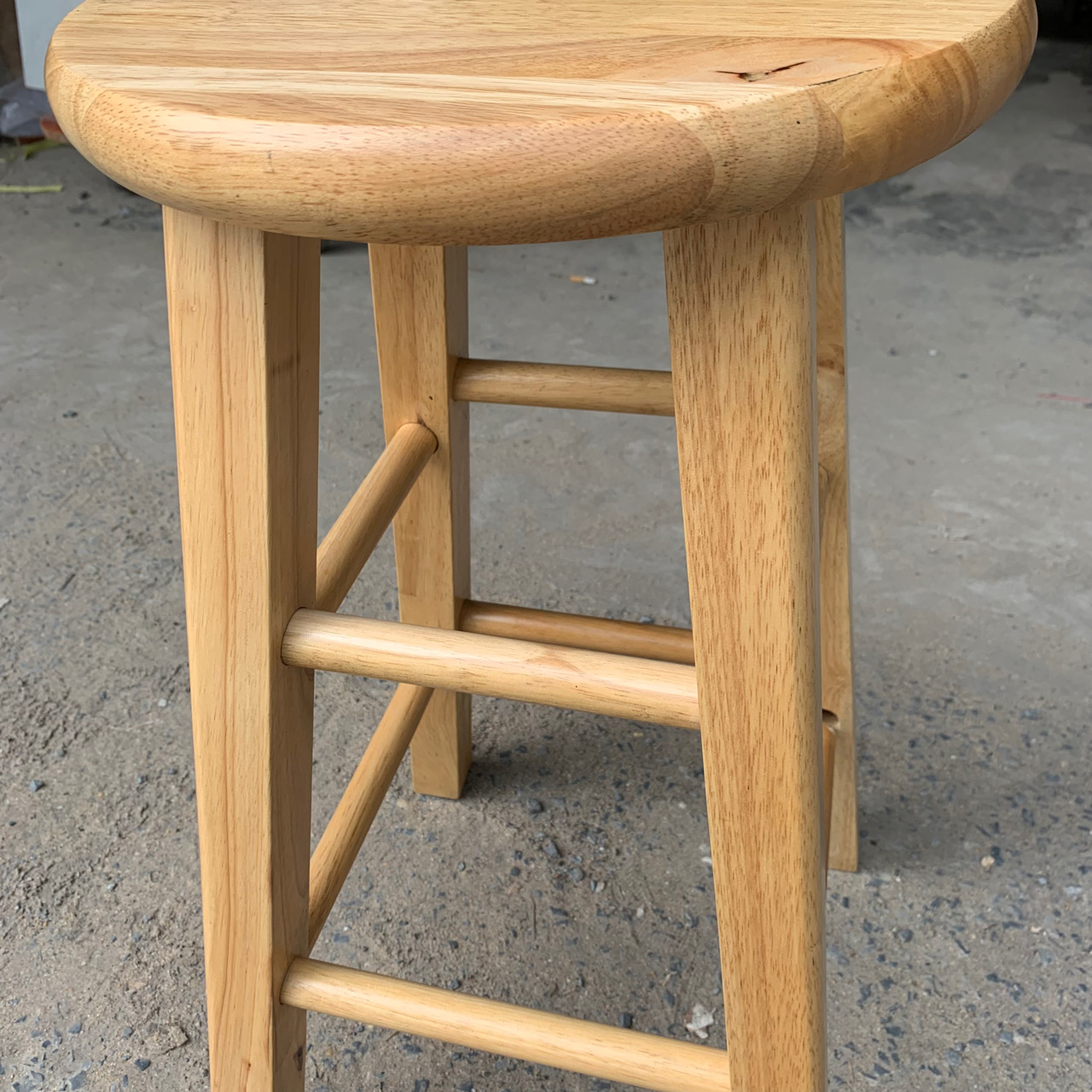ghế đôn 60cm gỗ cao su xuất khẩu