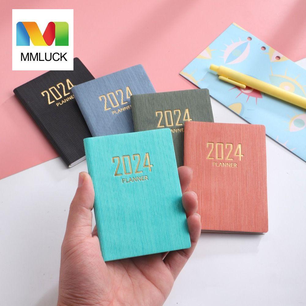 MMLUCK Memo Diary Planner A7 Agenda Planner Diary Notepad Agenda Organizer A7 Schedule Planner 60 Sheets Work Plan Business Notebook