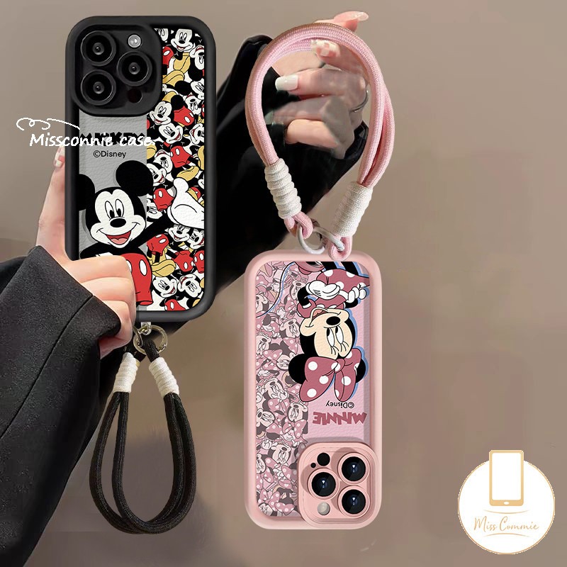 Trendy Brand Cartoon Cute Mickey Minnie Mouse Case Compatible For
