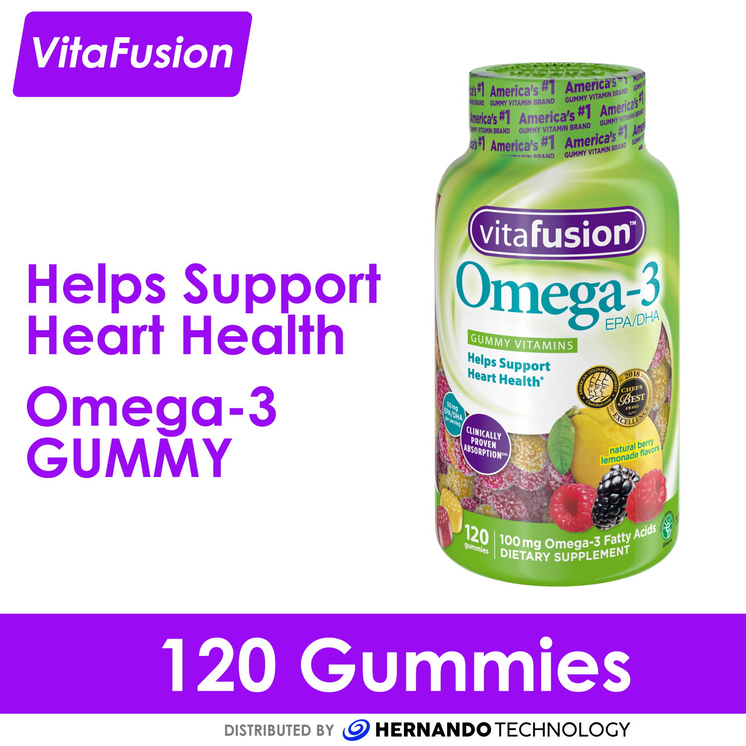 VitaFusion Omega3 EPA DHA 120 Gummies Lazada PH