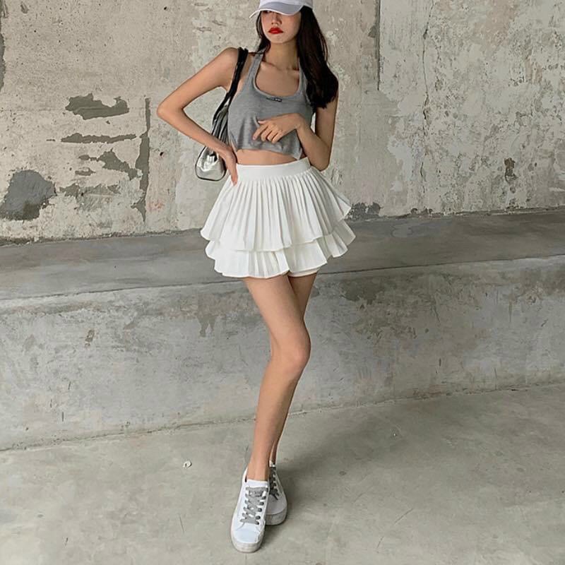 [HCM]CHÂN VÁY DẬP LY HAI TẦNG SIÊU HOT M001
