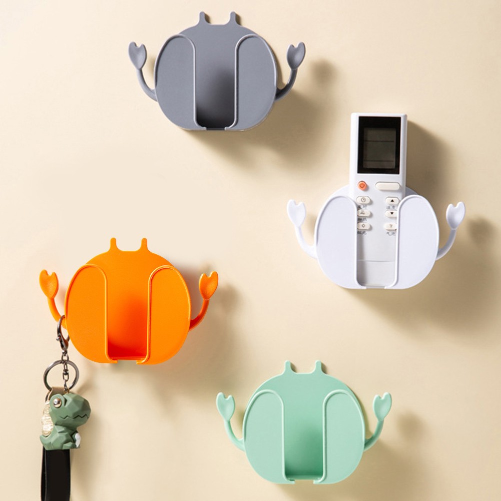 Bedside Mobile Phone Charging Bracket Convenient And Practical Remote Control Storage Box Wall-Mounted Storage Rack