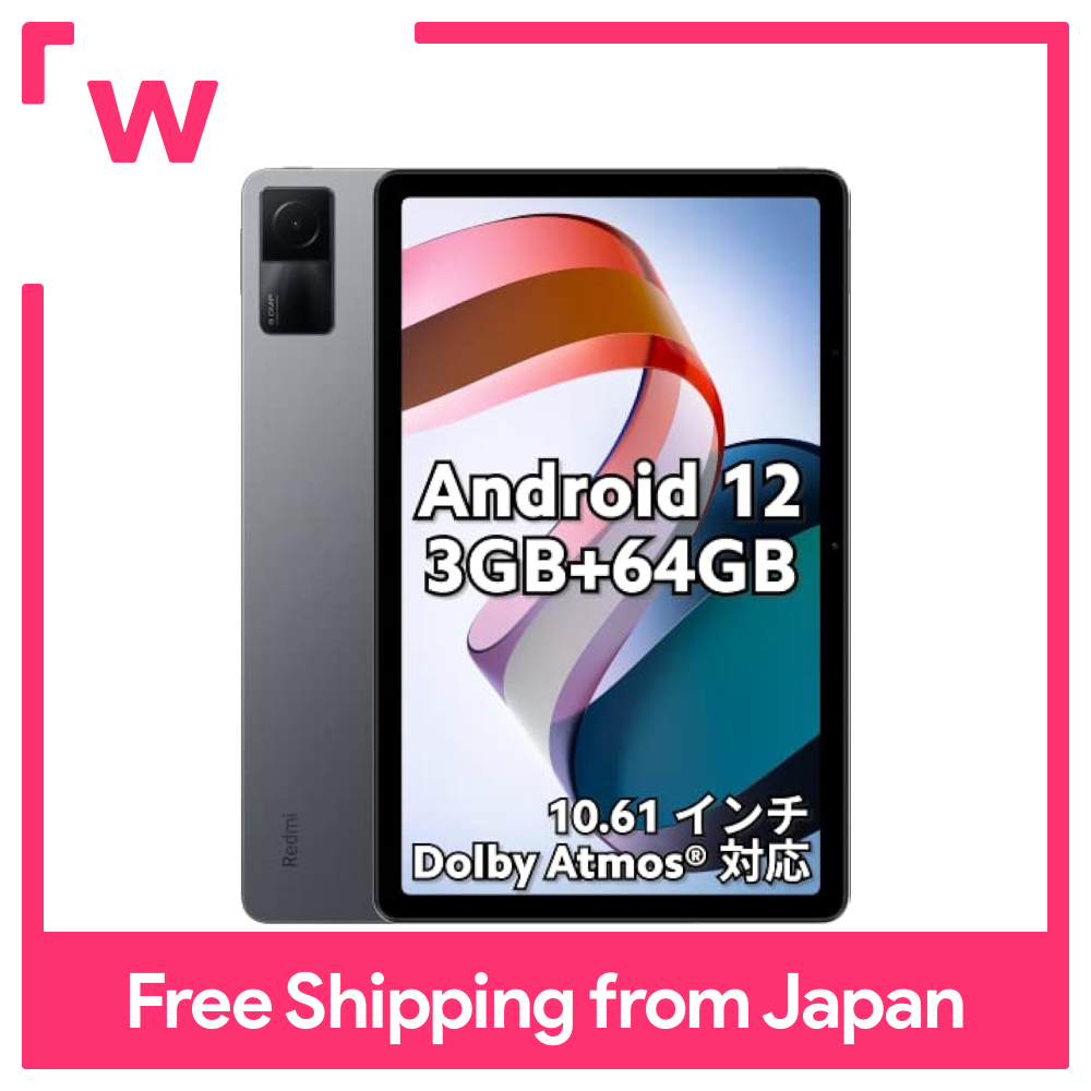 Xiaomi Tablet Redmi Pad 3GB+64GB Japanese version 10.61 display wi-fi model  with Dolby Atmos support 18W fast charging 8