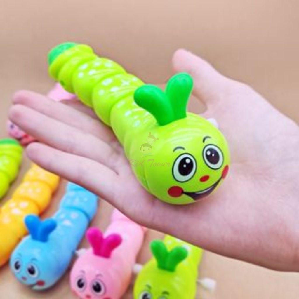 Con sâu đồ chơi vặn cót chạy đà cực dễ thương cho bé - Kid Tower