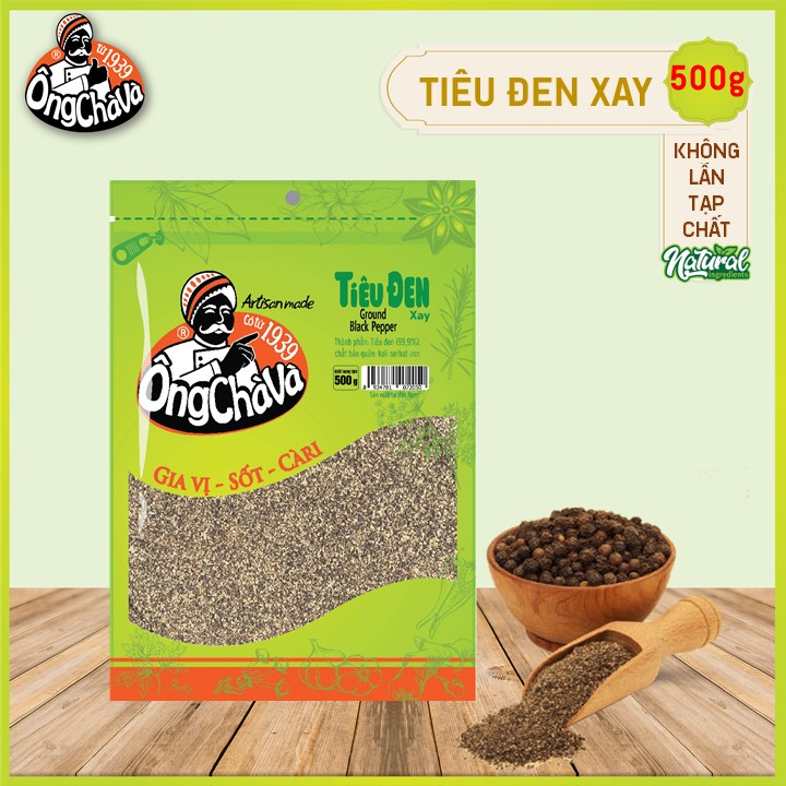 Ong cha va - ground black pepper 500gr