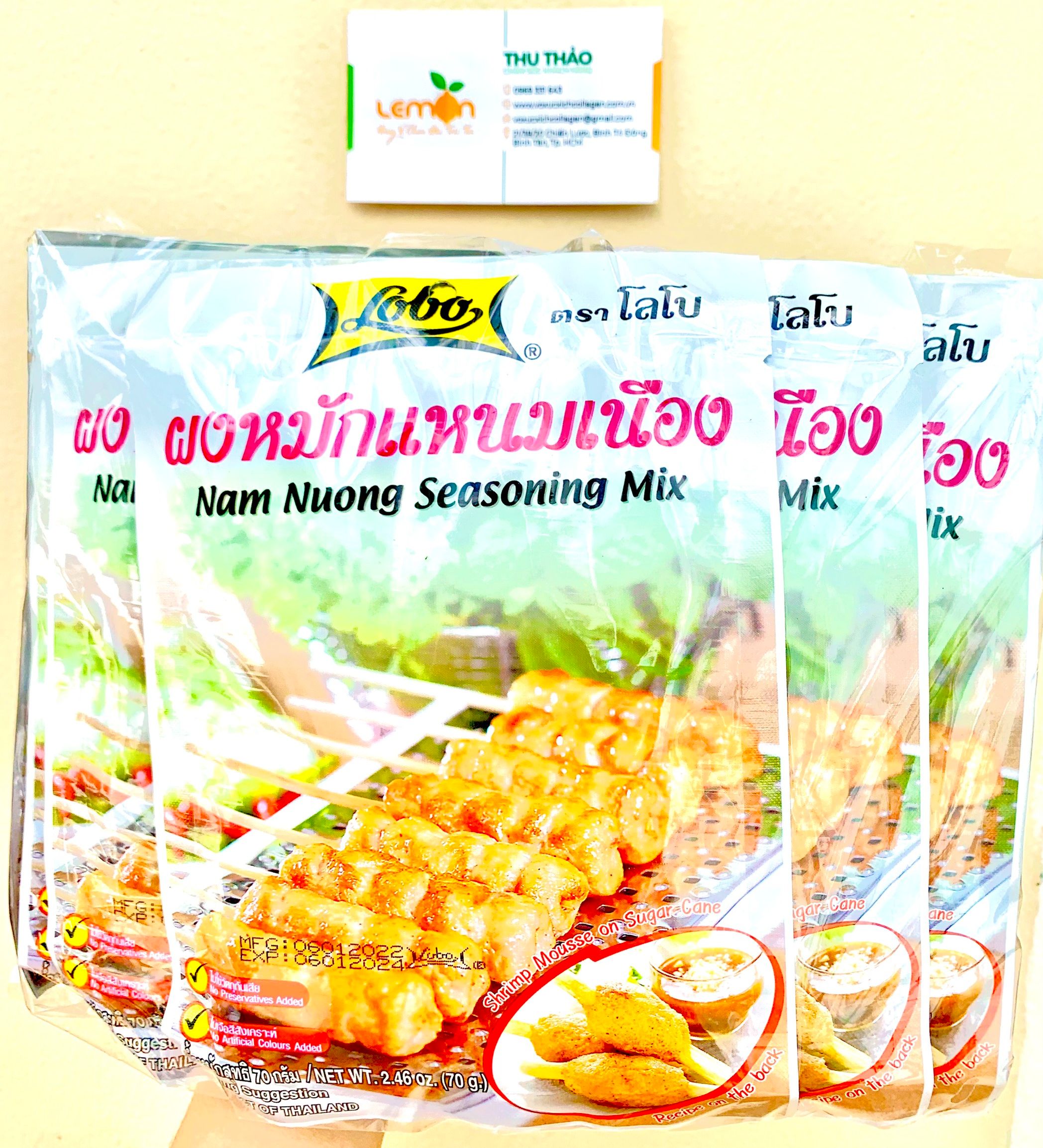 Combo 10 gói bột nem nướng lobo thái lan