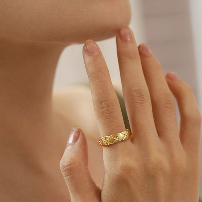 Nhẫn coco ring siêu xinh cao 4mm thép không rỉ