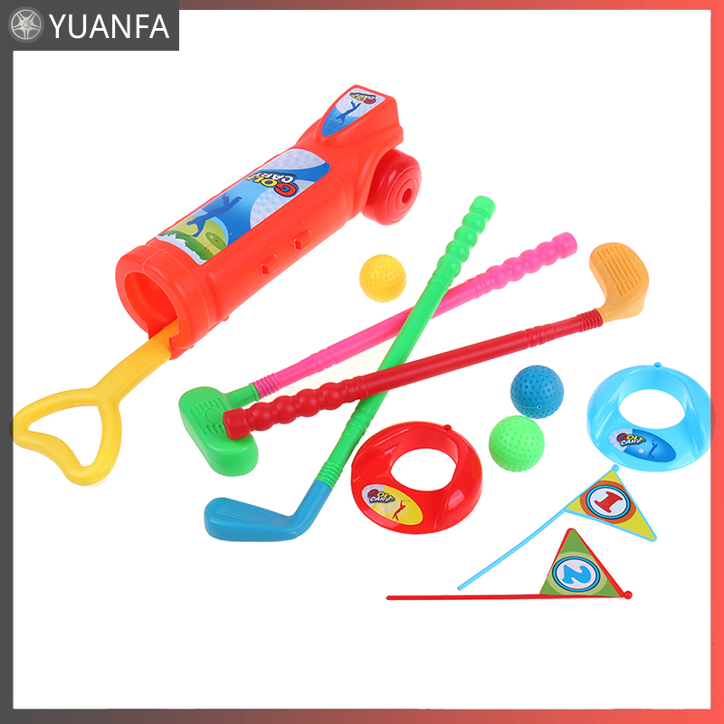 1 bộ đồ chơi câu lạc bộ Golf ngoài trời cho trẻ em Đồ chơi giáo dục thể thao chơi gôn mini bằng nhựa