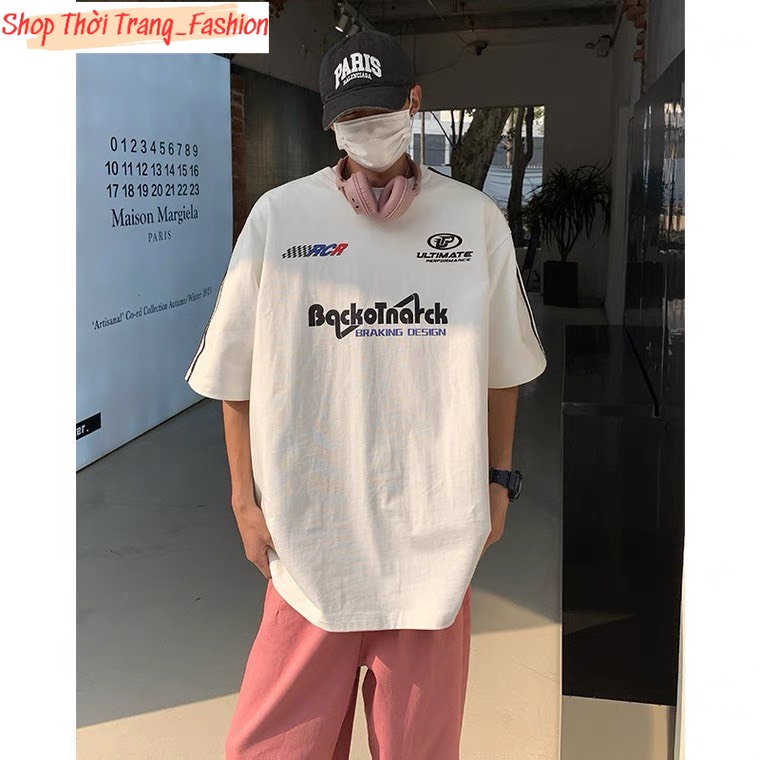 Áo thun nam nữ raglan cotton phối line unisex màu cotton in shop thời trang_vn