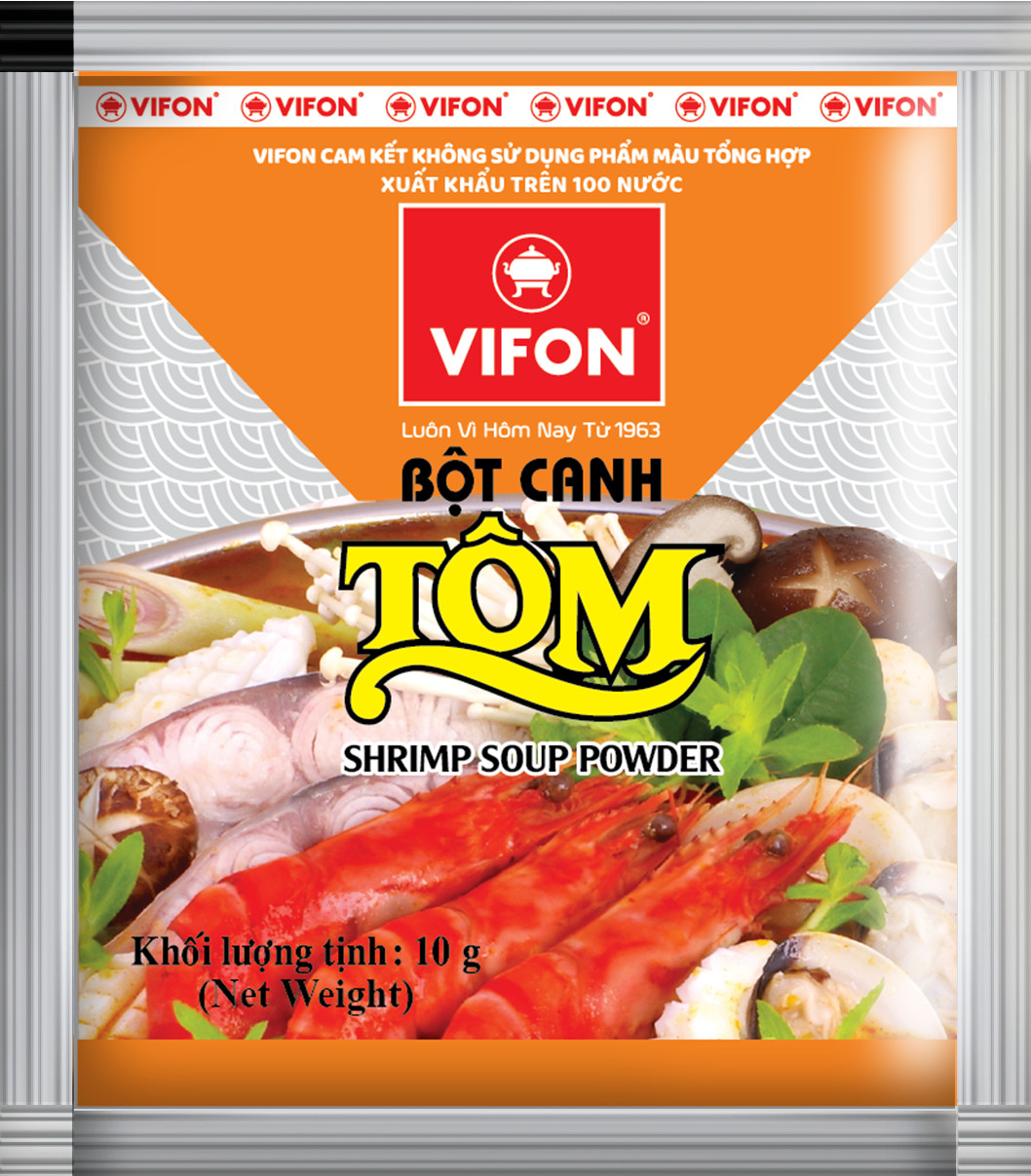 Thùng 480 Gói Bột Canh Tôm VIFON 10g / 1 Gói