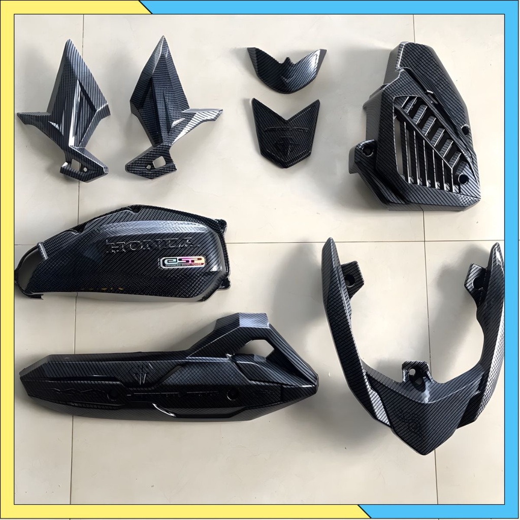 Ốp carbon xe airblade / ab 2016 - 2019, phụ kiện đồ chơi, trang trí, bảo vệ xe máy air blade carbon sale